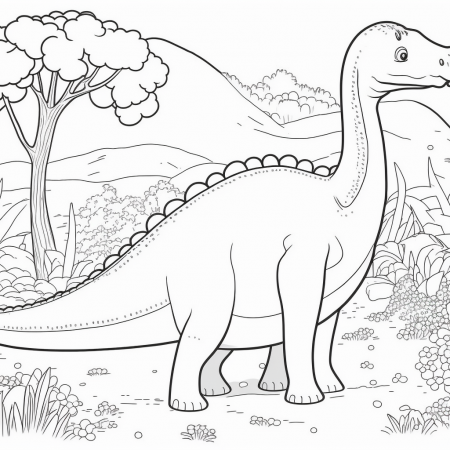 omalovánky brontosaurus2